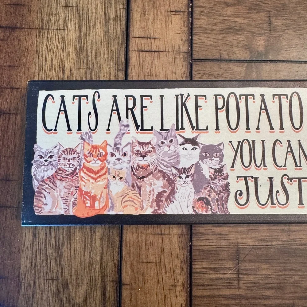 Cats Wooden Sign, Cat Lover Decor, Home Decoration, Gift for Cat Lover, Wood